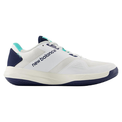 Men`s FuelCell 796v4 2E Width Tennis Shoes White and Navy NEW BALANCE
