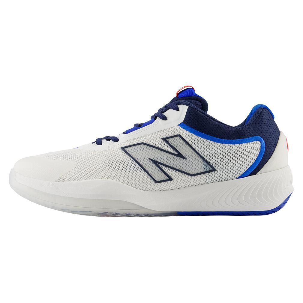 Men's FuelCell 996v6 D Width Pickleball Shoes White and Team Navy Top Tennis Shoes NEW BALANCE 7.5