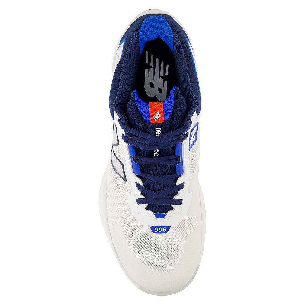 Men's FuelCell 996v6 2E Width Pickleball Shoes White and Team Navy Shoes NEW BALANCE