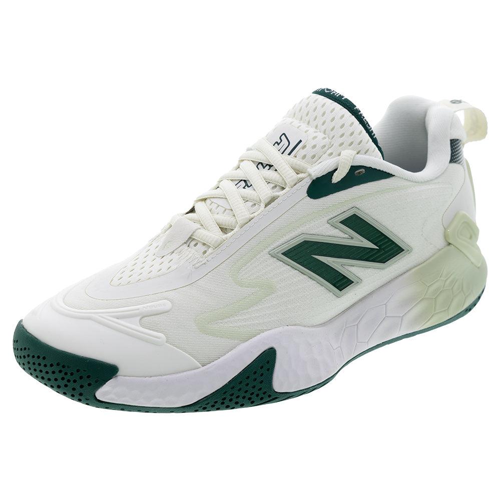 Men`s Fresh Foam X CT-Rally D Width Tennis Shoes Sea Salt and Green NEW BALANCE 7