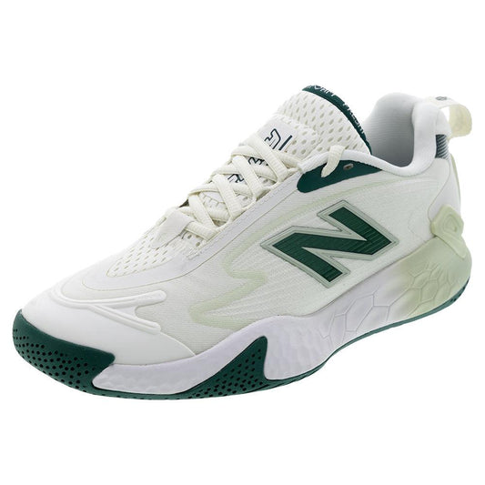 Men`s Fresh Foam X CT-Rally D Width Tennis Shoes Sea Salt and Green NEW BALANCE 7