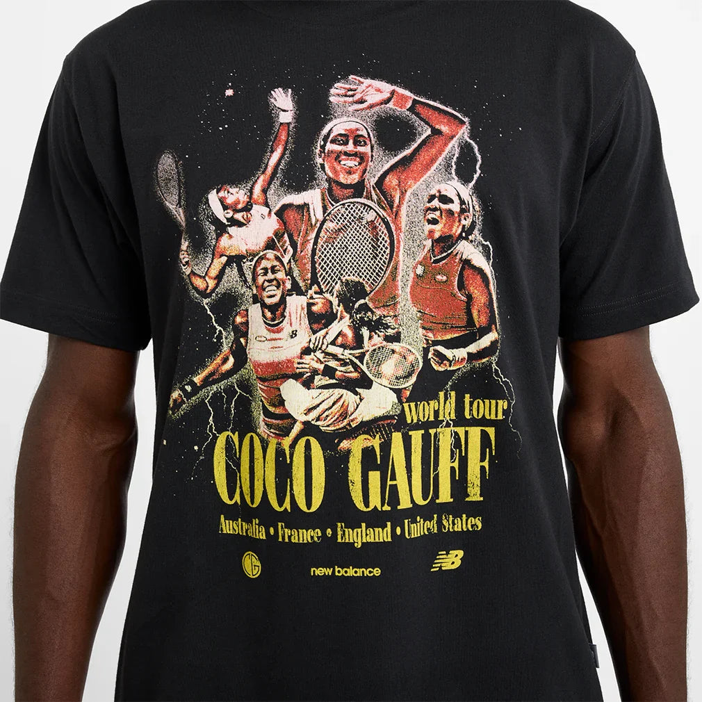 Coco Gauff World Tour Tennis T-Shirt Black NEW BALANCE