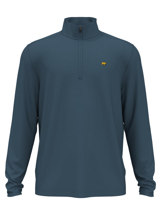1/4 Zip Fleece Golf Pullover (Indian Teal) 