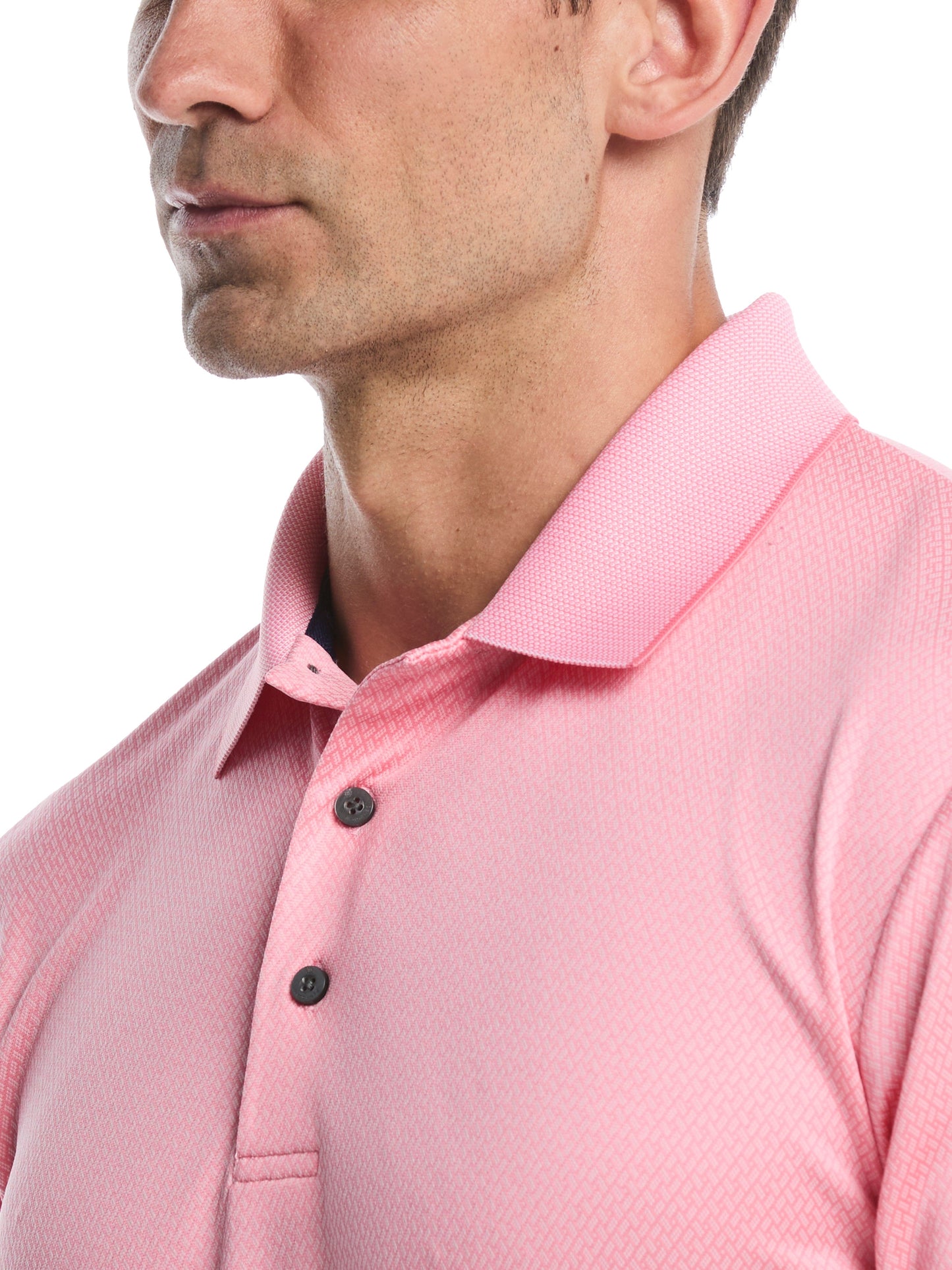 Men's 2 Tone Jacquard Polo