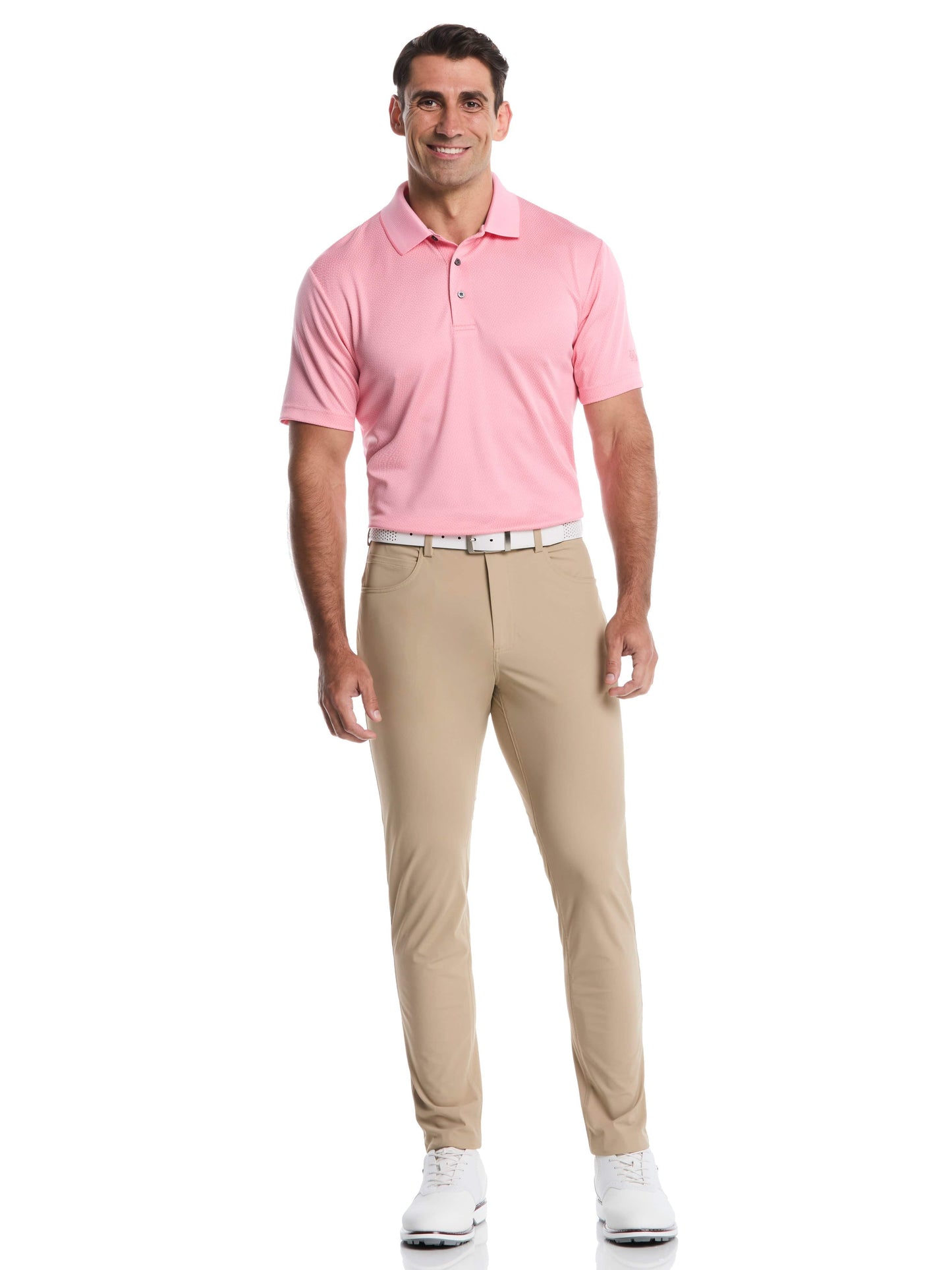 Men's 2 Tone Jacquard Polo