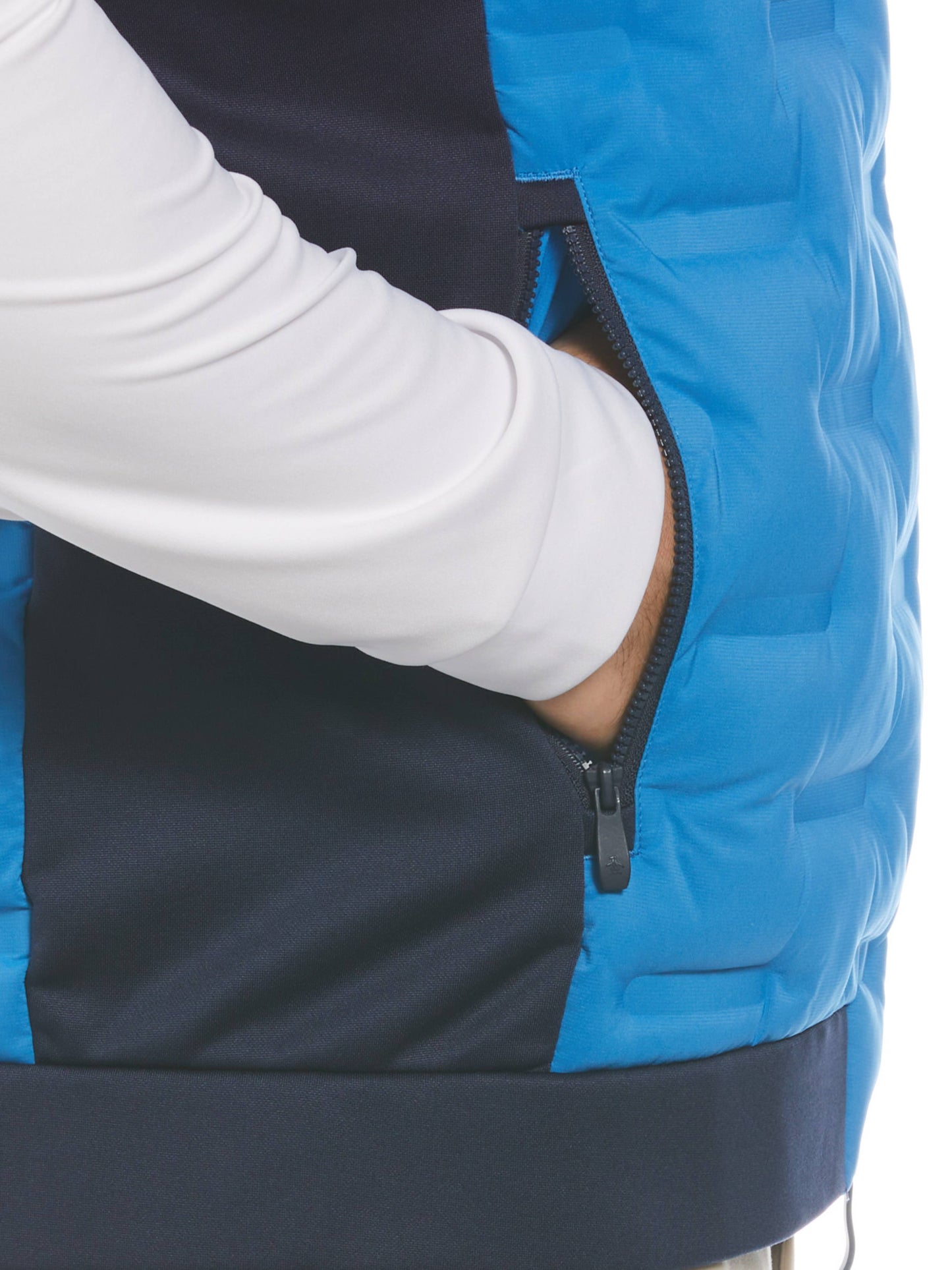 Men's 80s Mixed Media Color Block Vest