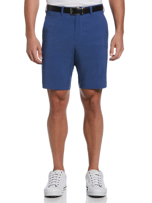 9" Check Print Short (True Navy) 