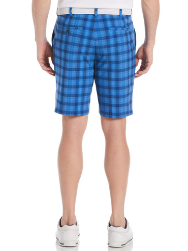 Men's 9" Shadow Plaid Golf Short with Active Waistband