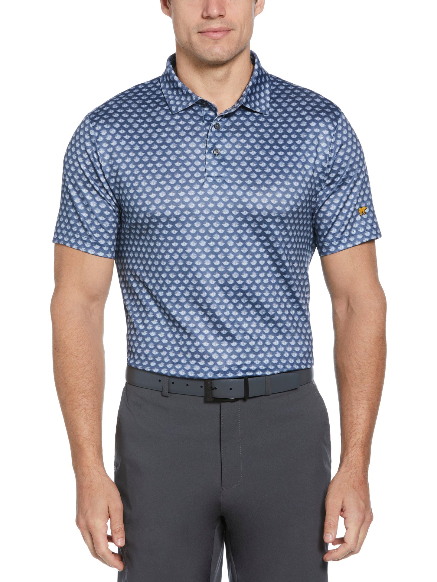 Agave Print Golf Polo (Vintage Indigo) 