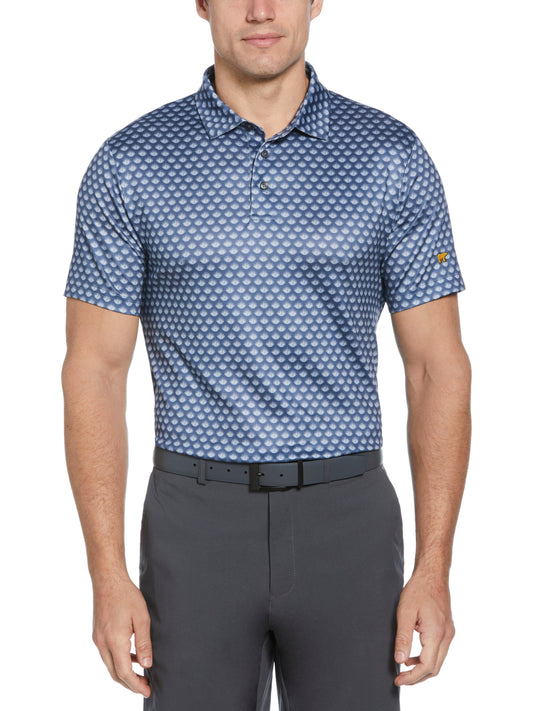 Agave Print Golf Polo (Vintage Indigo) 
