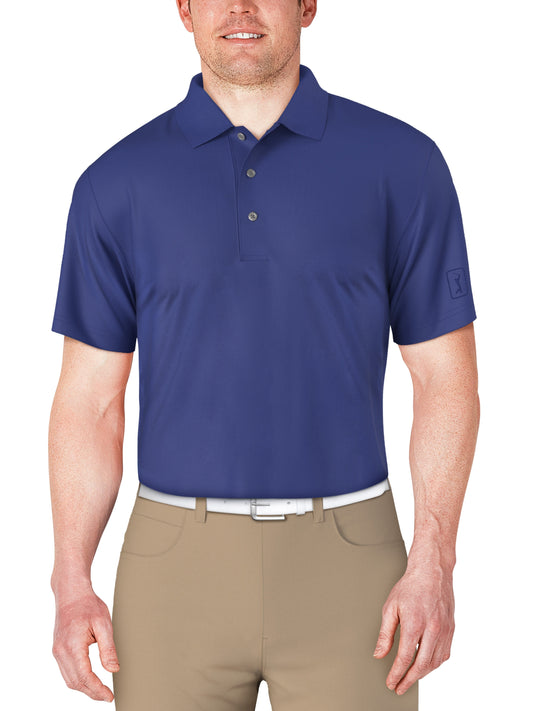 SS Airflux Solid Mesh Polo W/ Rib Collar (Dazzling Blue) 