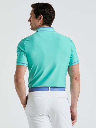 Men's All Over Palm Tree Bunker Print Golf Polo Shirt