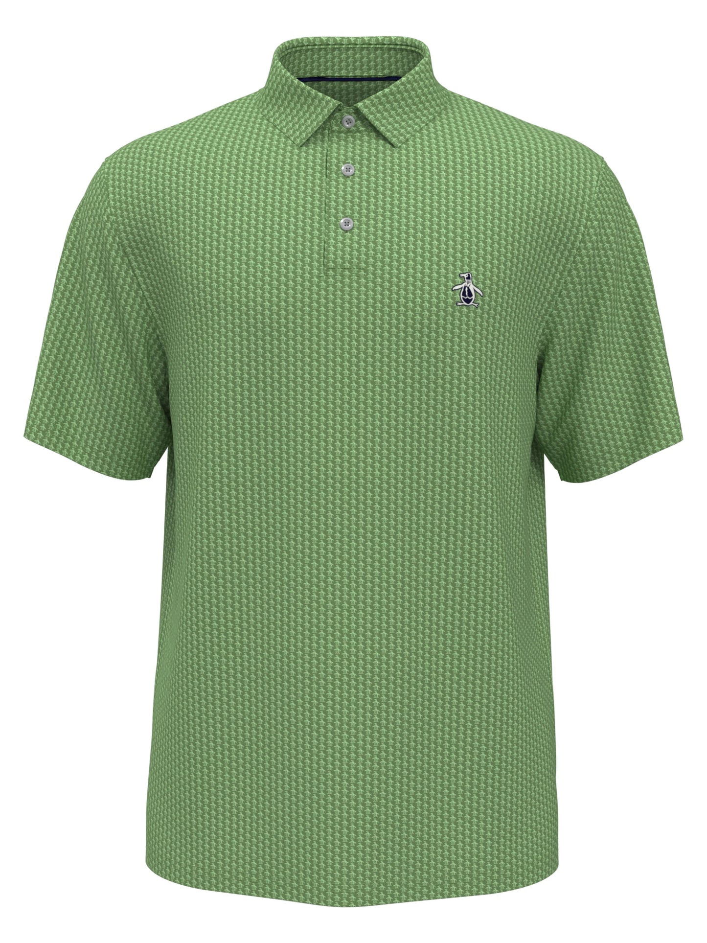 All-Over Pete Print Golf Polo Shirt (Jade Green) 