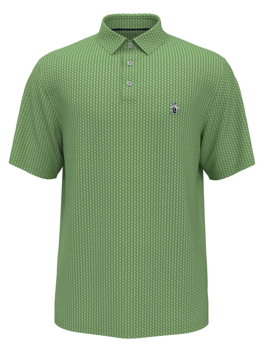 All-Over Pete Print Golf Polo Shirt (Jade Green) 