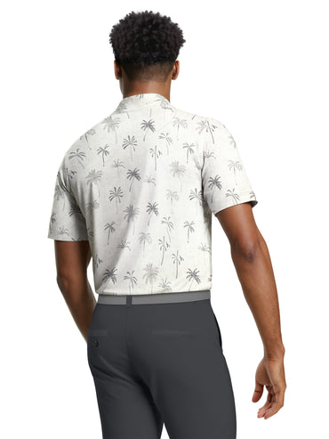 Men's All Over Texture Palm Trees Polo