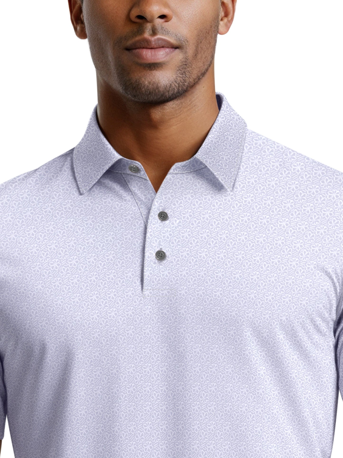 Men's All Over Tropical Floral Polo