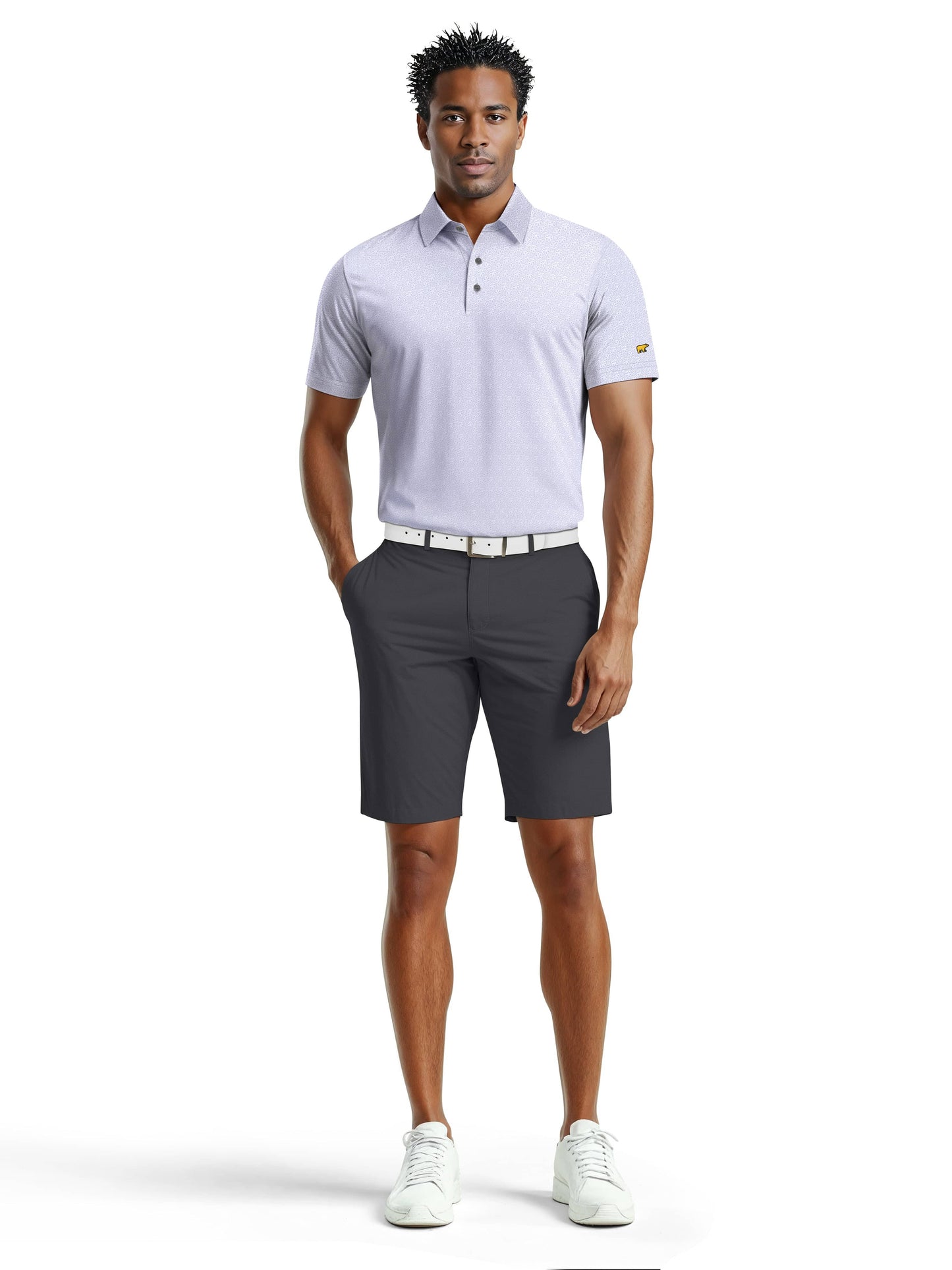Men's All Over Tropical Floral Polo