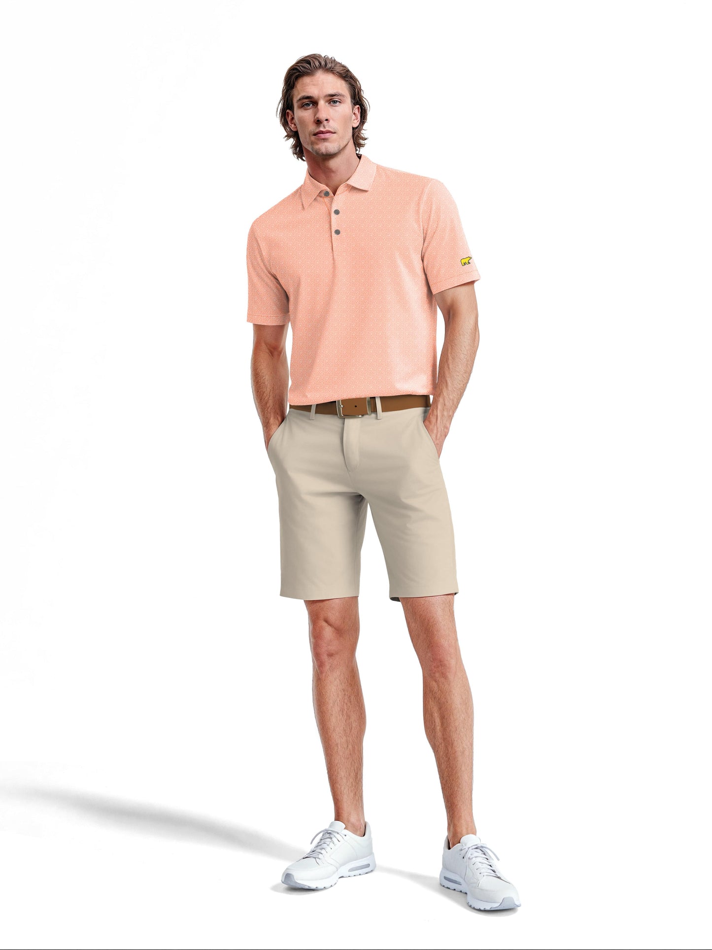 Men's All Over Tropical Floral Polo