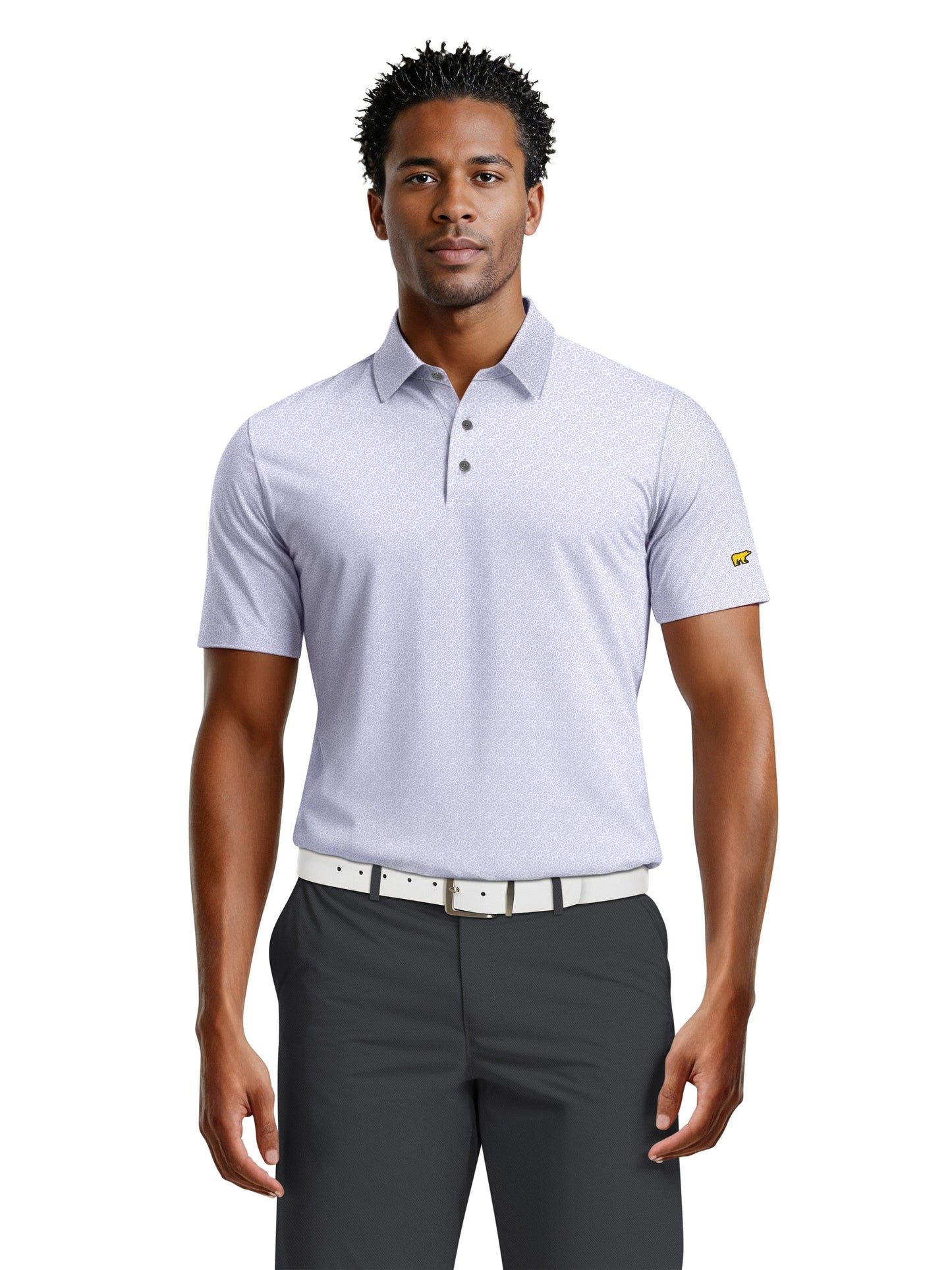 Men's All Over Tropical Floral Polo