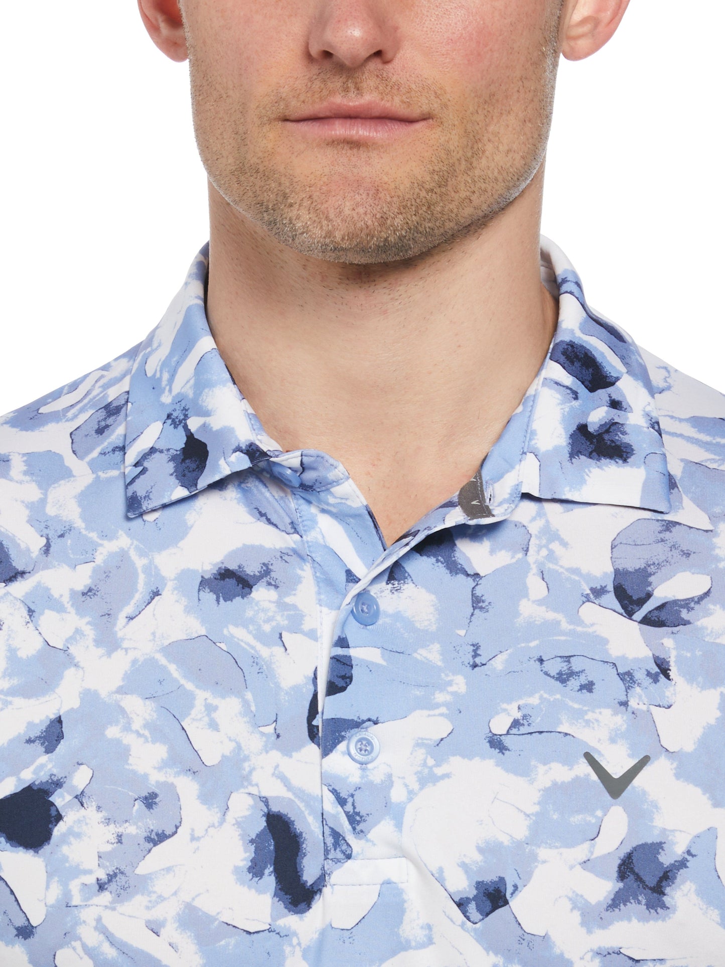 Men's All Over Tye Dye Golf Print Polo Shirt