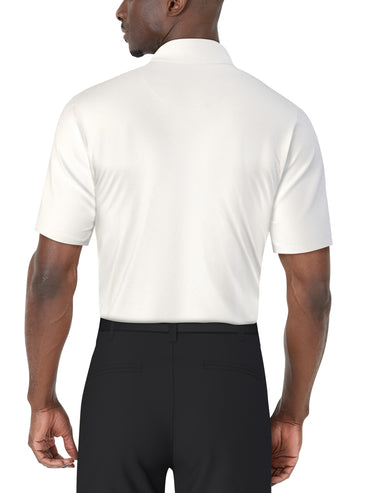 Men's Asymmetric Chest Stripe Print Polo