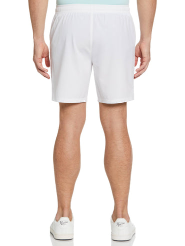 Men's Asymmetric Print Performance 7" Tennis Short