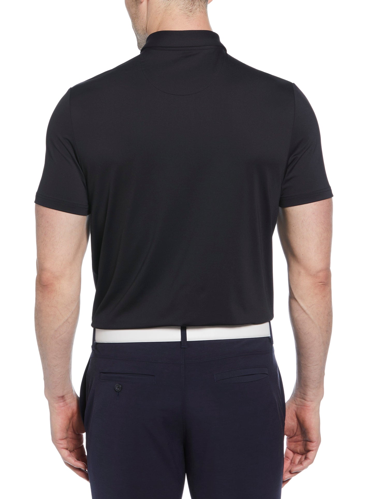 Men's Asymmetrical Pete Gingham Color Block Polo