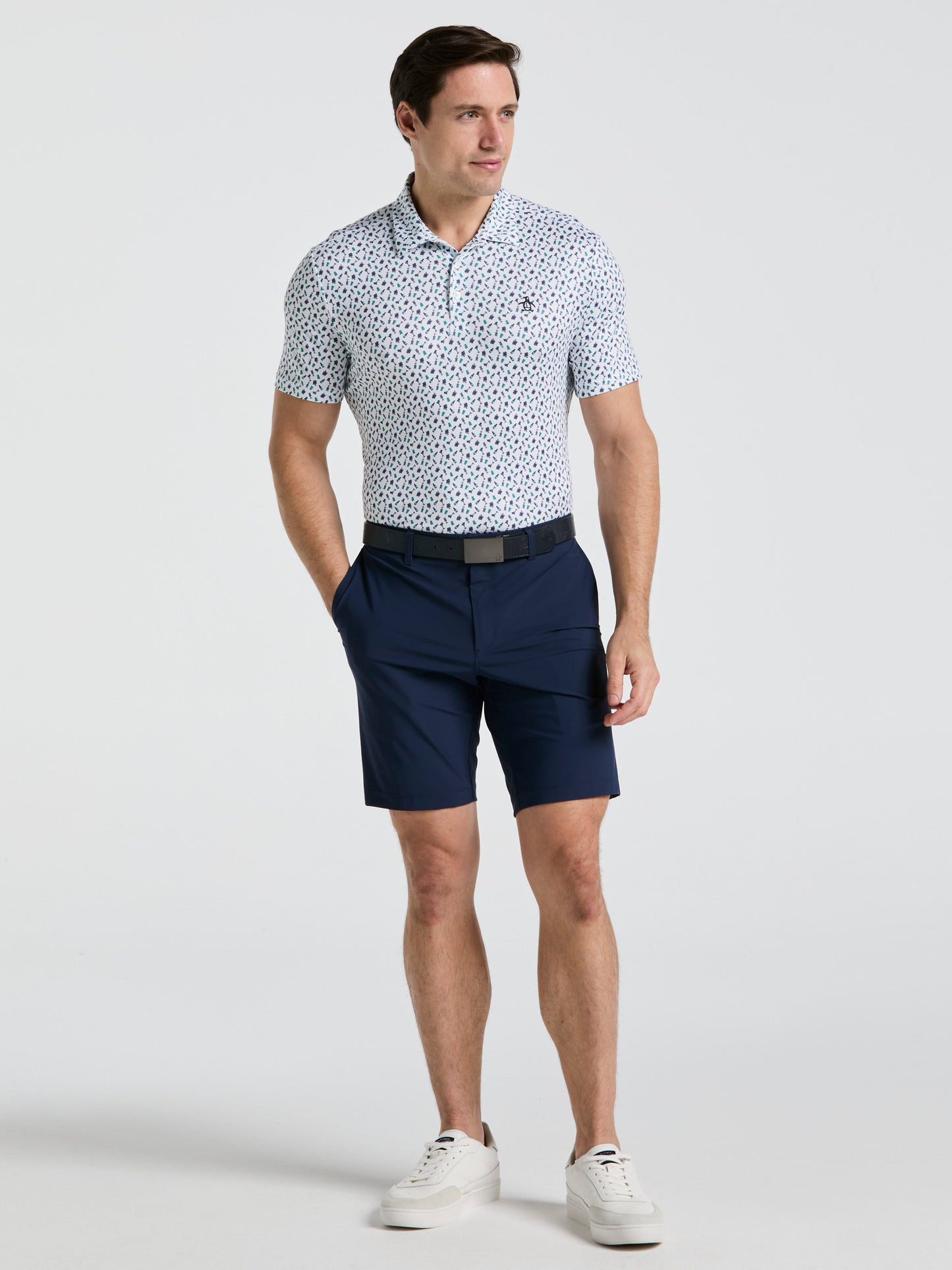 Men's Augusta Menu Print Golf Polo