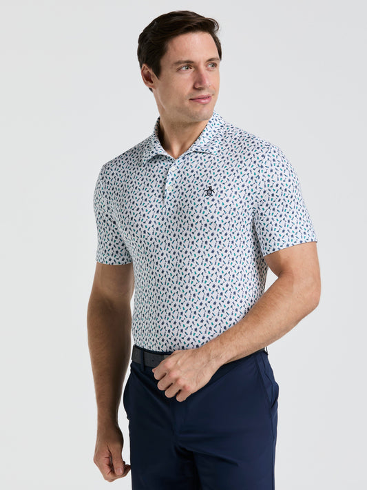 Men's Augusta Menu Print Golf Polo