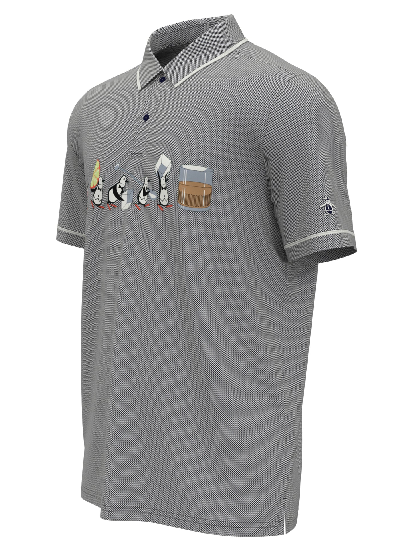 Men's Barback Pete Print Piped Polo