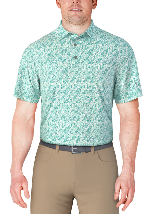 Botanical Print Golf Polo (Ceramic) 