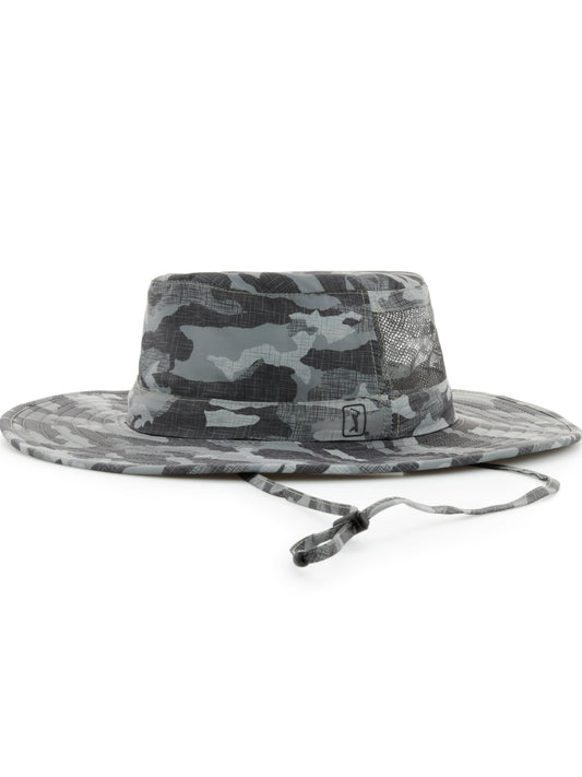 Camo Printed Solar Hat (Black Lichen) 
