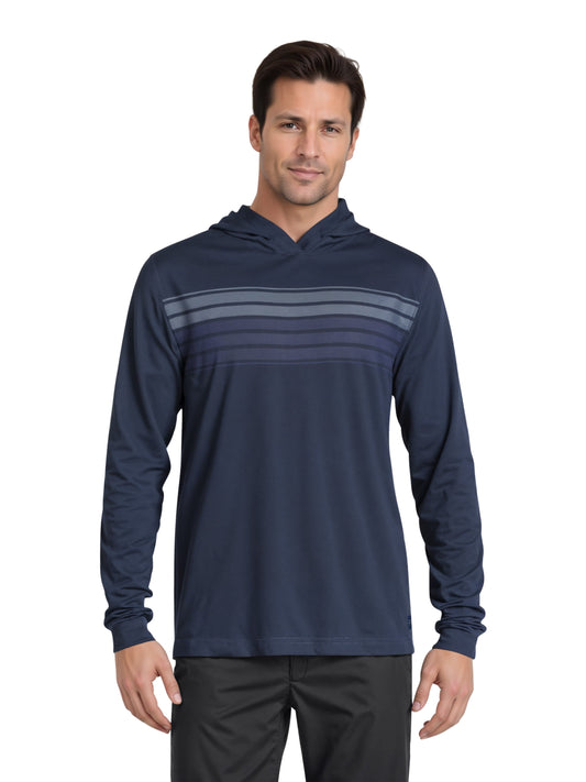 Men's Chest Stripe Printed Hoodie