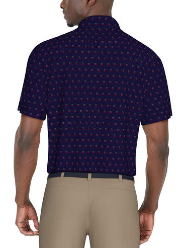 Men's Christmas Print Golf Polo