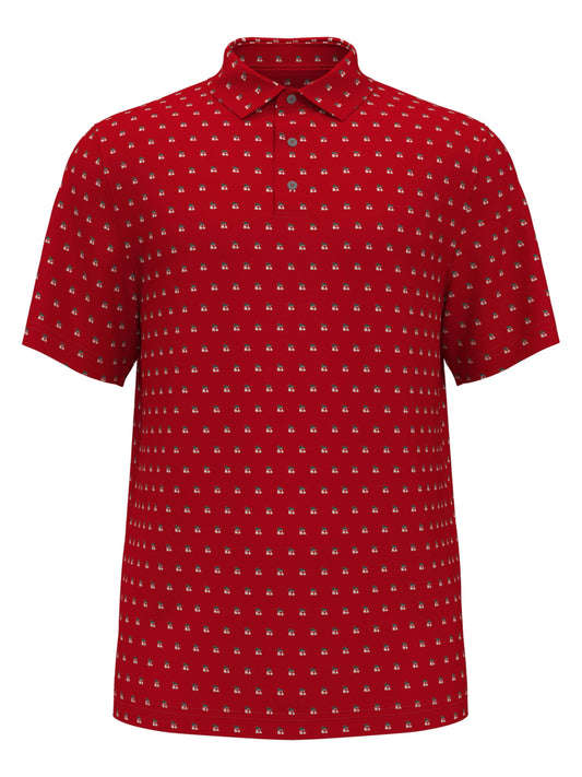 Men's Christmas Print Golf Polo