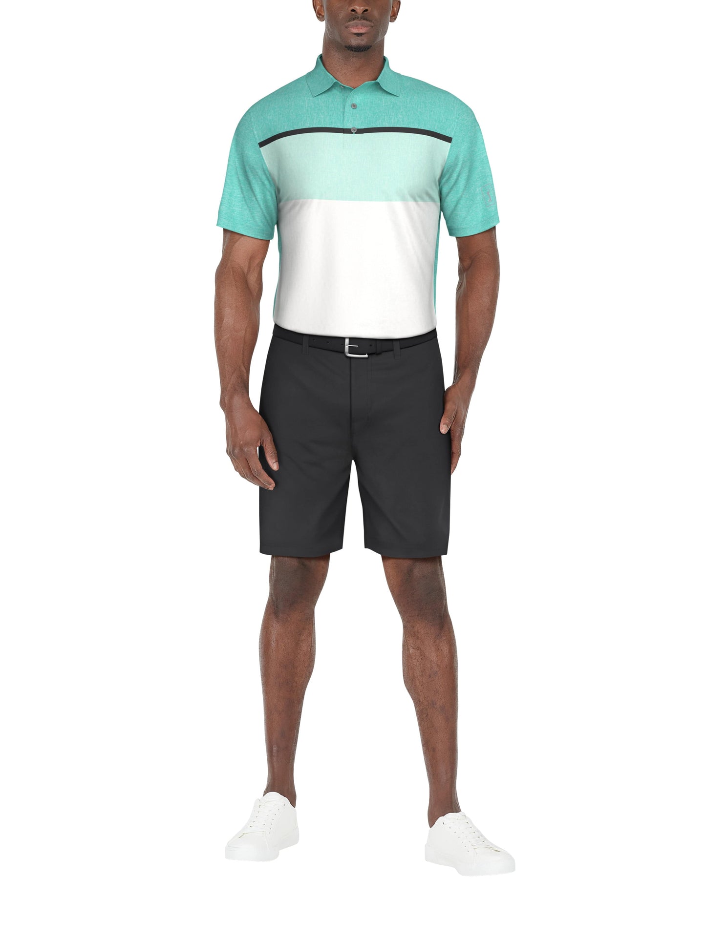 Men's Color Block Golf Polo