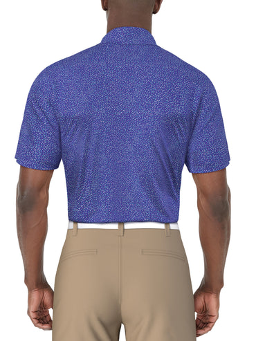Men's Confetti Print Polo