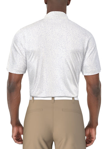 Men's Confetti Print Polo