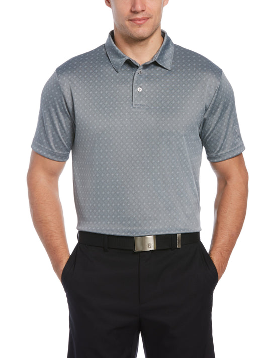 Men's Diamond Jacquard Golf Polo