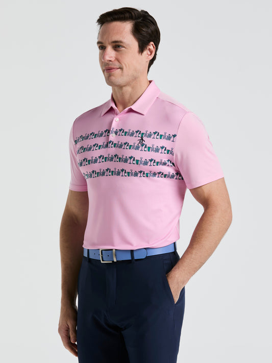 Engineered Cocktail Novelty Golf Polo Shirt (Lilac Sachet) 