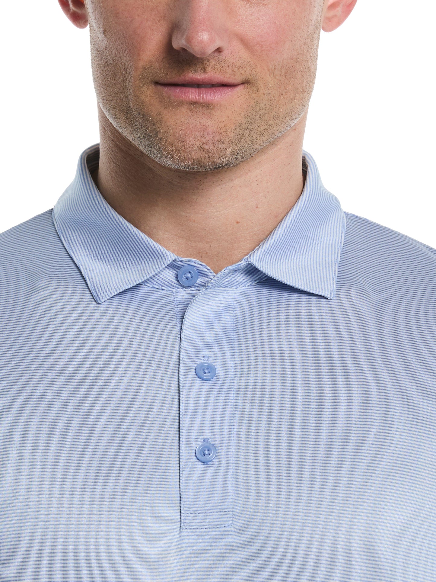 Men's Fine Line Stripe Golf Polo