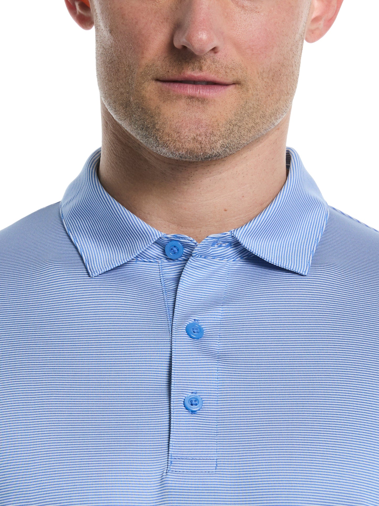 Men's Fine Line Stripe Golf Polo