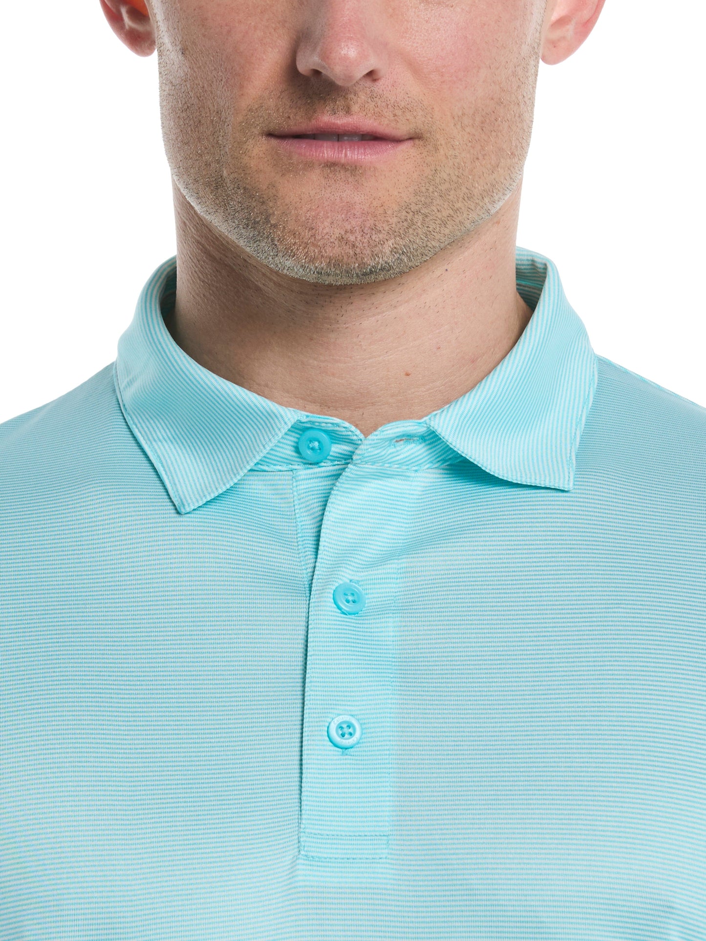 Men's Fine Line Stripe Golf Polo