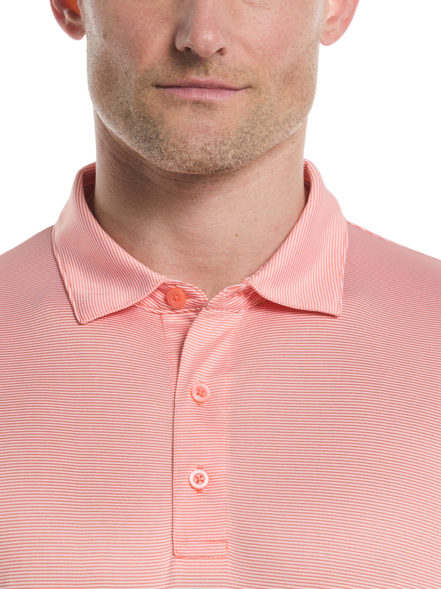 Men's Fine Line Stripe Golf Polo