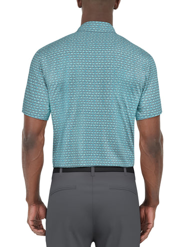 Men's Flamingo Geo Printed Polo