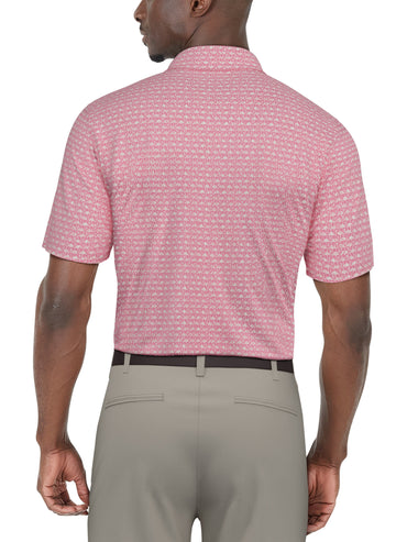 Men's Flamingo Geo Printed Polo