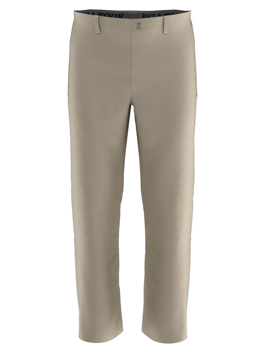 Flat Front Active Waistband Golf Pant (Silver Lining) 