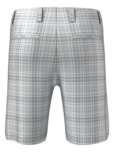 Men's Flat Front Plaid Golf Short