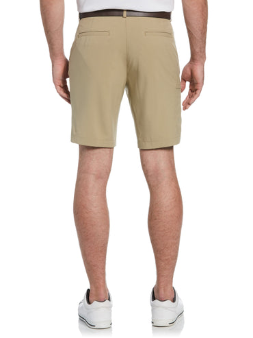 Men's Flat Front Solid Golf Short with Cargo Pocket