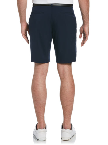 Men's Flat Front Solid Golf Short with Cargo Pocket